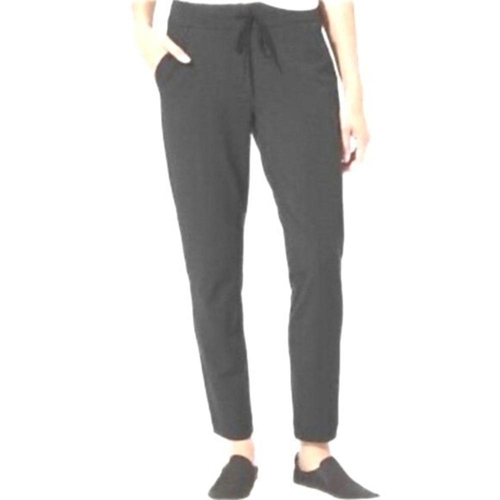 Athleta Brooklyn Ankle Jogger Travel Pants Black Womens Size S